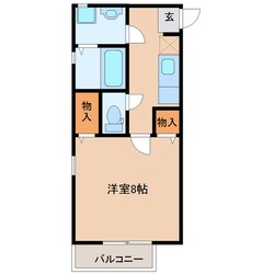 トレゾールⅠの物件間取画像